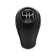 Mazda Trust Grex Black Gear Stick Shift Knob 6 Speed Manual Transmission Genuine Leather Shifter Lever Screw-On Type M10x1.25