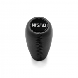 Nissan Nismo Vintage Silver Emblem Shift Knob OEM Part 5 & 6 Speed MT Real Leather Shifter Lever Screw-On Type M10x1.25