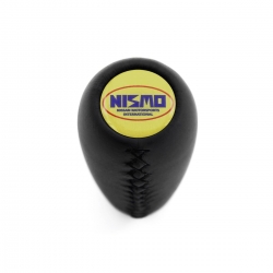 Datsun Nismo Badge Short Shift Knob OEM Part Number 40-J4252B 4 & 5 Speed MT Real Leather Shifter Lever Screw-On M8x1.25
