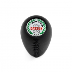 Datsun Competition Short Shift Knob OEM Part Number 40-J4252B 4 & 5 Speed MT Real Leather Shifter Lever Screw-On Type M8x1.25