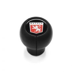 Datsun Round Short Shift Knob 4 & 5 Speed Manual Transmission Genuine Leather Gear Shifter Lever Screw-On Type M8x1.25