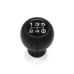 Datsun Round Short Shift Knob 5 Speed Manual Transmission Genuine Leather Gear Shifter Lever Screw-On Type M8x1.25