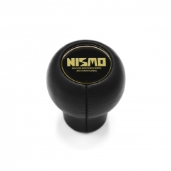Datsun Nismo Short Shift Knob 4 & 5 Speed Manual Transmission Genuine Leather Gear Shifter Lever Screw-On Type M8x1.25