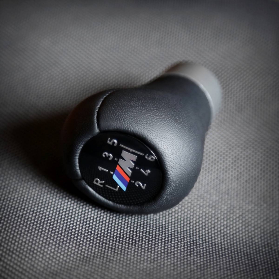 ZHP Style Short Shift Knob For BMW M Sport 6 Speed Manual Gearbox Genuine Leather Gear Shifter Lever Push-in Type Not Weighted